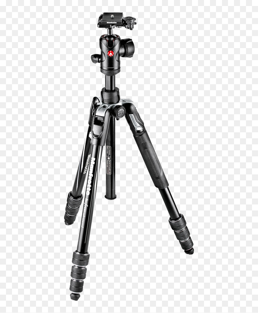 Manfrotto Befree Advanced Aluminum Travel Tripod With - Tripod Ball Head, HD Png Download - camera tripod png