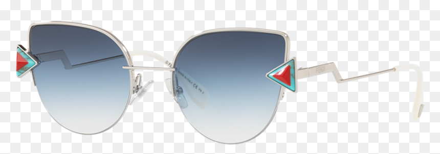 Fendi New Collection Sunglasses, HD Png Download - aviator sunglasses png blue