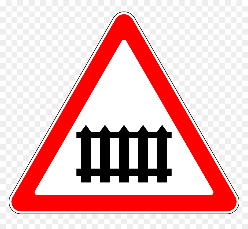 Traffic Signs Railway Crossing Clipart , Png Download - Traffic Signs Railway Crossing, Transparent Png - railway clipart png