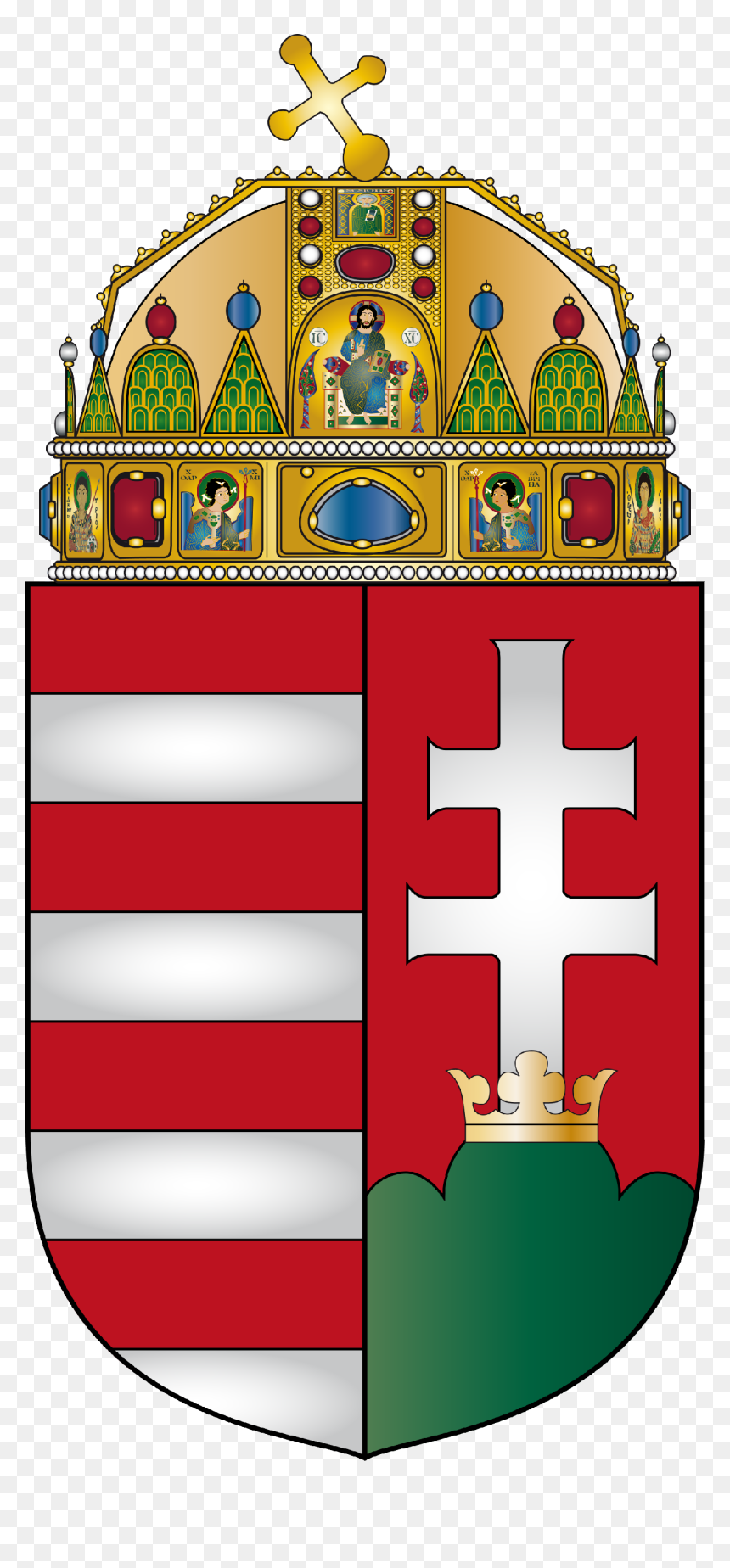 Hungarian Coat Of Arms, HD Png Download - hungary flag png