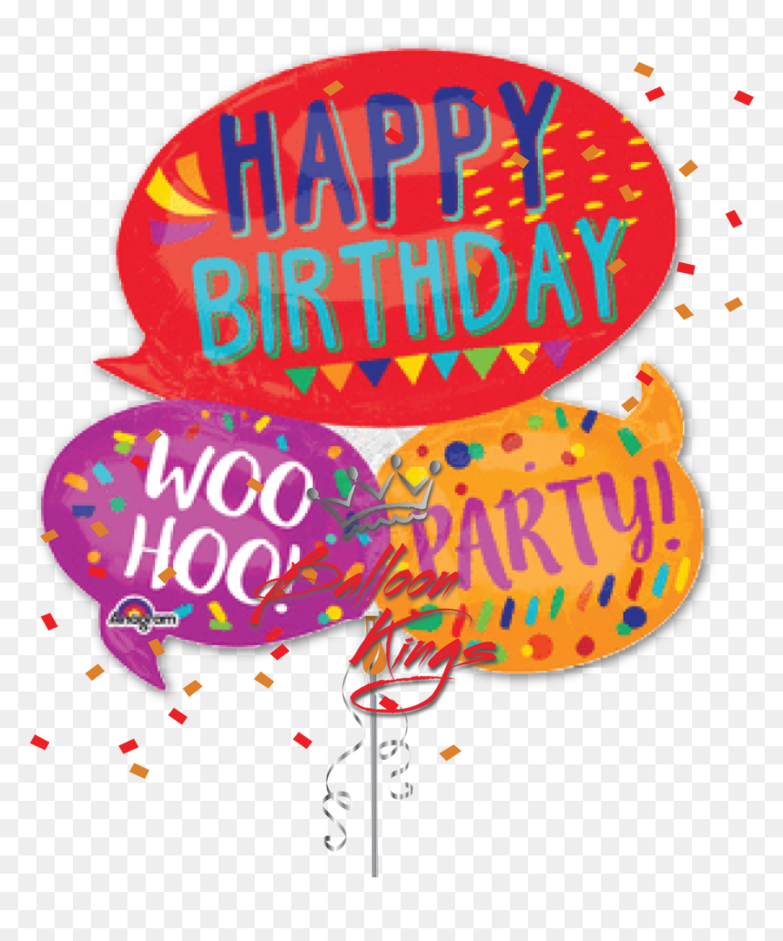Happy Birthday Bubbles, HD Png Download - 1st birthday png red
