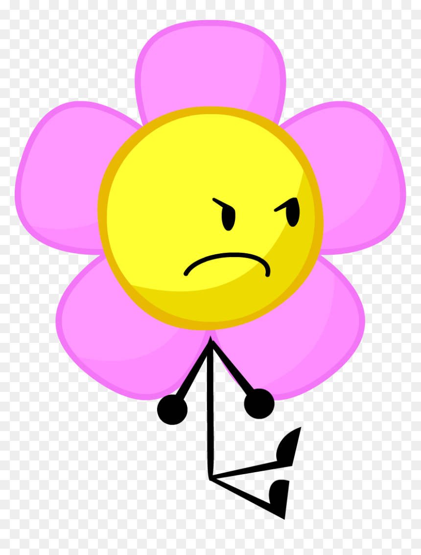 2018 Flower Clipart Black And White Free Download - Battle For Dream Island Flower, HD Png Download - flower clipart black png