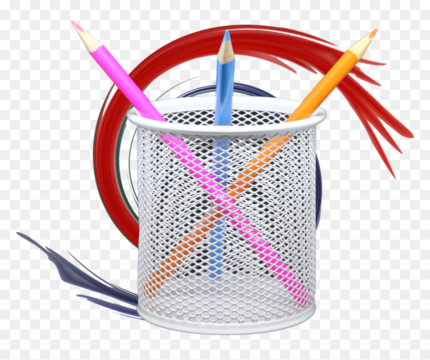 Transparent Arts And Crafts Supplies Clipart - Pencil, HD Png Download - pencil background png