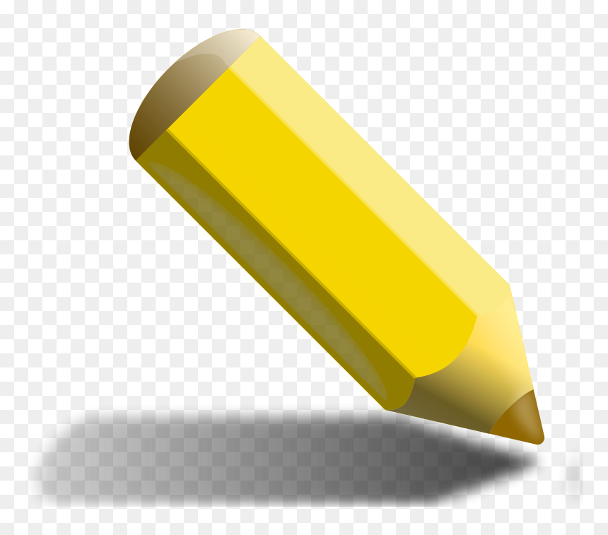 Yellow Pencil Png Clip Arts - Pencil Clip Art, Transparent Png - pencil background png