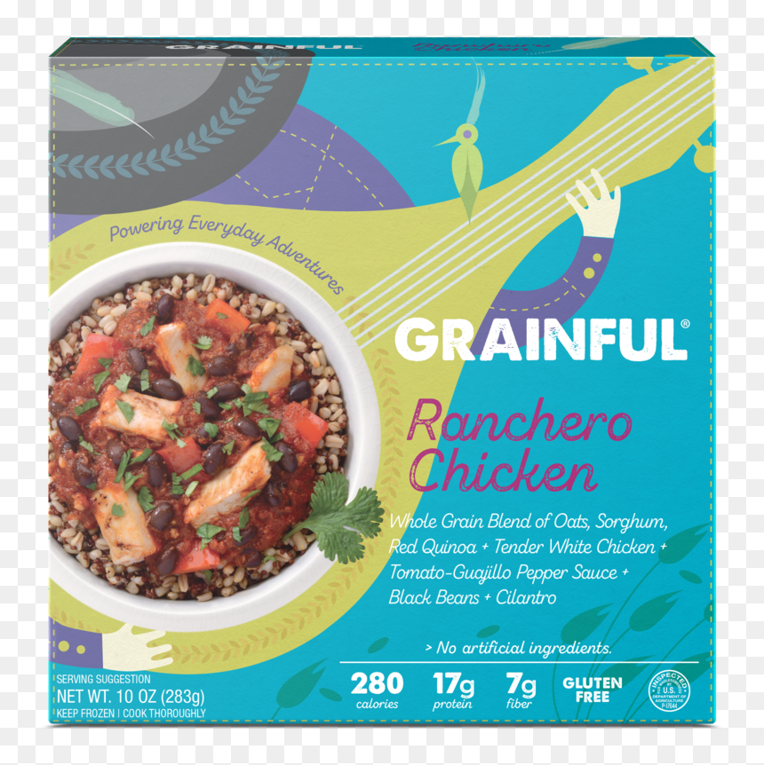 Grainful Amazon 3d Mockup Ranchero Chicken - Vegetarian Chili, HD Png Download - 3d coconut tree png