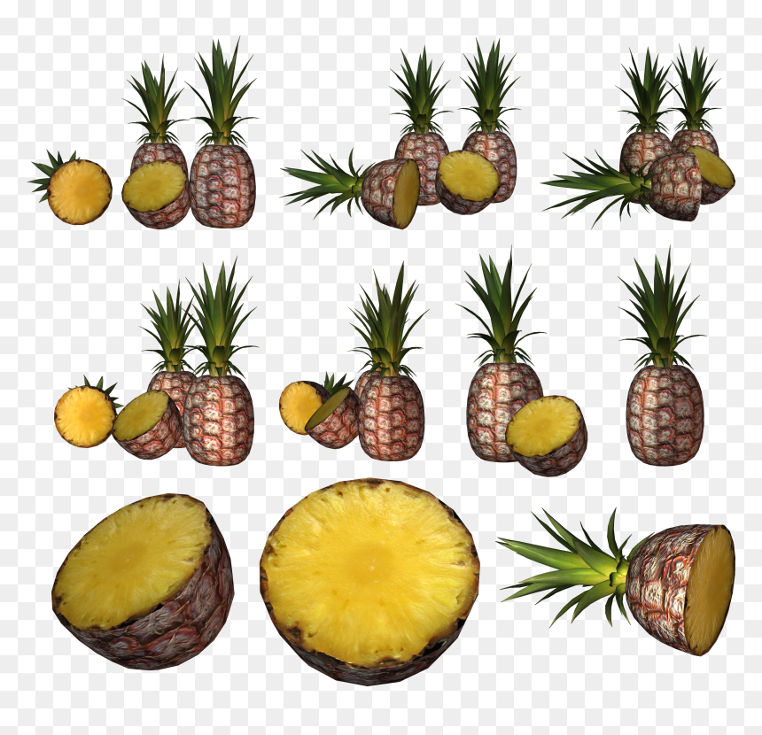 Png Images Free Pictures - Ананас Разрезанный, Transparent Png - pineapple fruit png