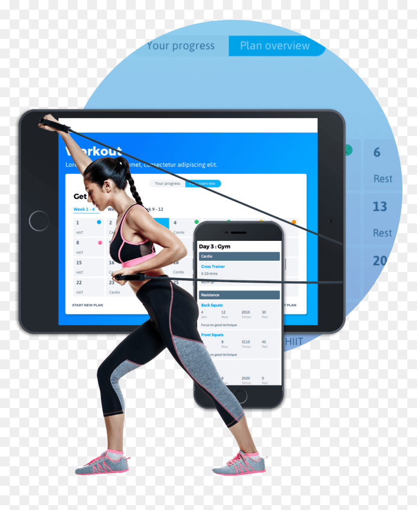 Workout - Esercizi Elastici A Coppie, HD Png Download - fitness images png
