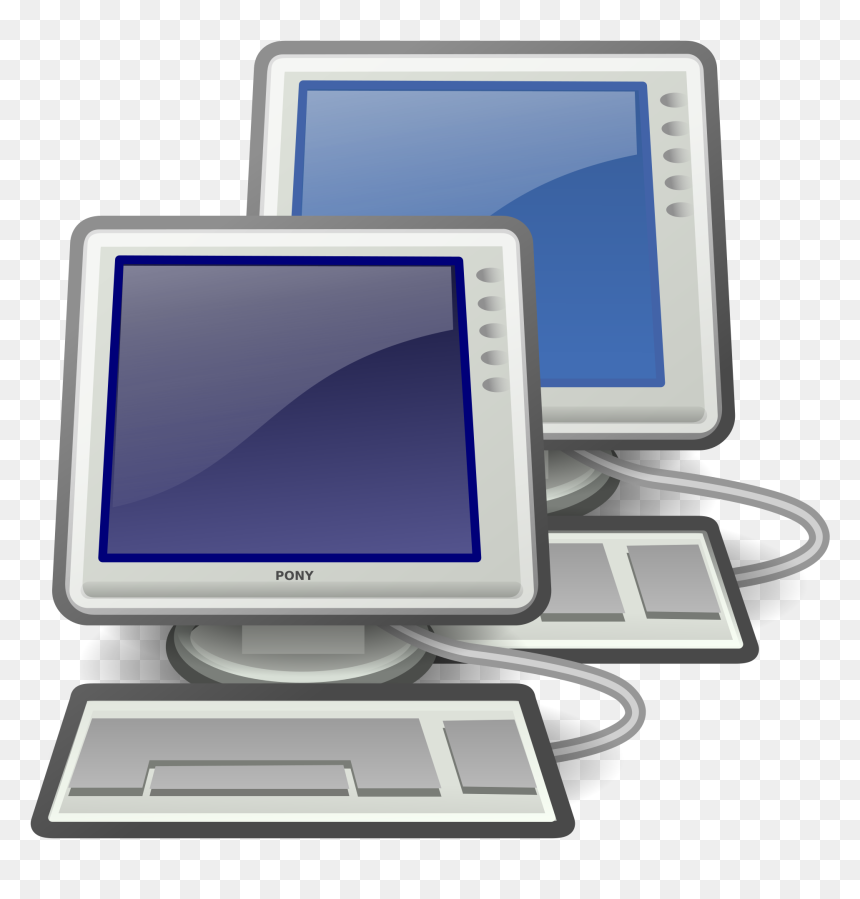 Cartoon Transparent Computer Png Clipart , Png Download - Estaciones De Trabajo De Una Red, Png Download - computer pic png