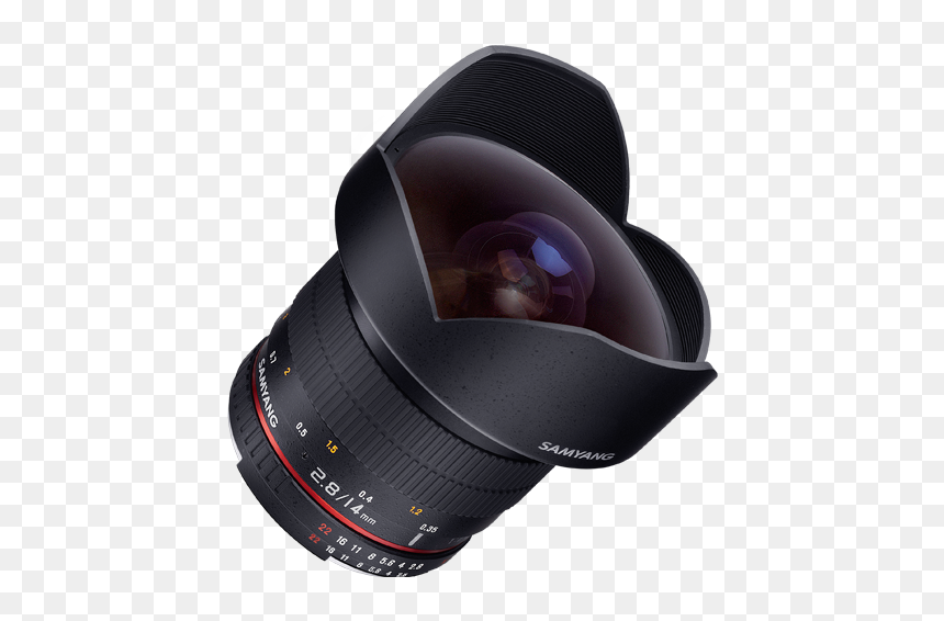 Samyang 14mm F2 8 For Canon, HD Png Download - camera lens front png