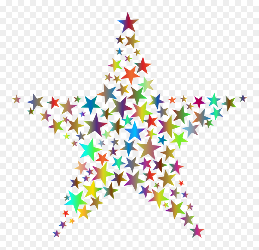 Fir,pine Family,christmas Decoration - Geometry Fractal, HD Png Download - xmas star decorations png