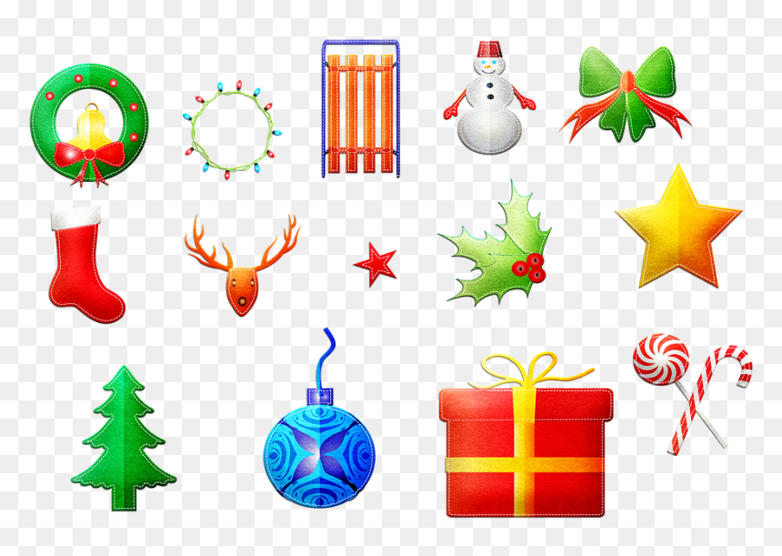 Christmas Items, Wreath, Snowman, Christmas, Star, - Itens De Natal Png, Transparent Png - xmas star decorations png