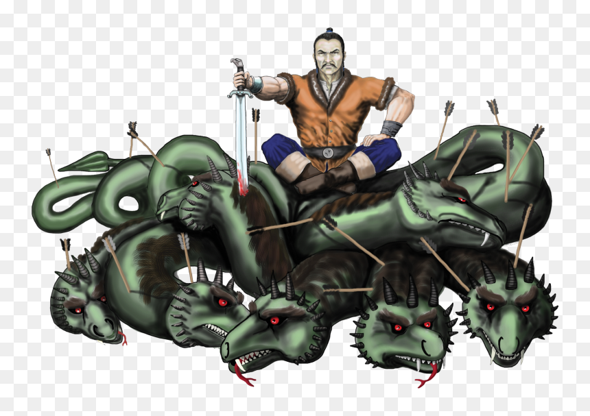 Salur Kazanın Yedi Başlı Ejderhayı Öldürmesi, HD Png Download - bukey png