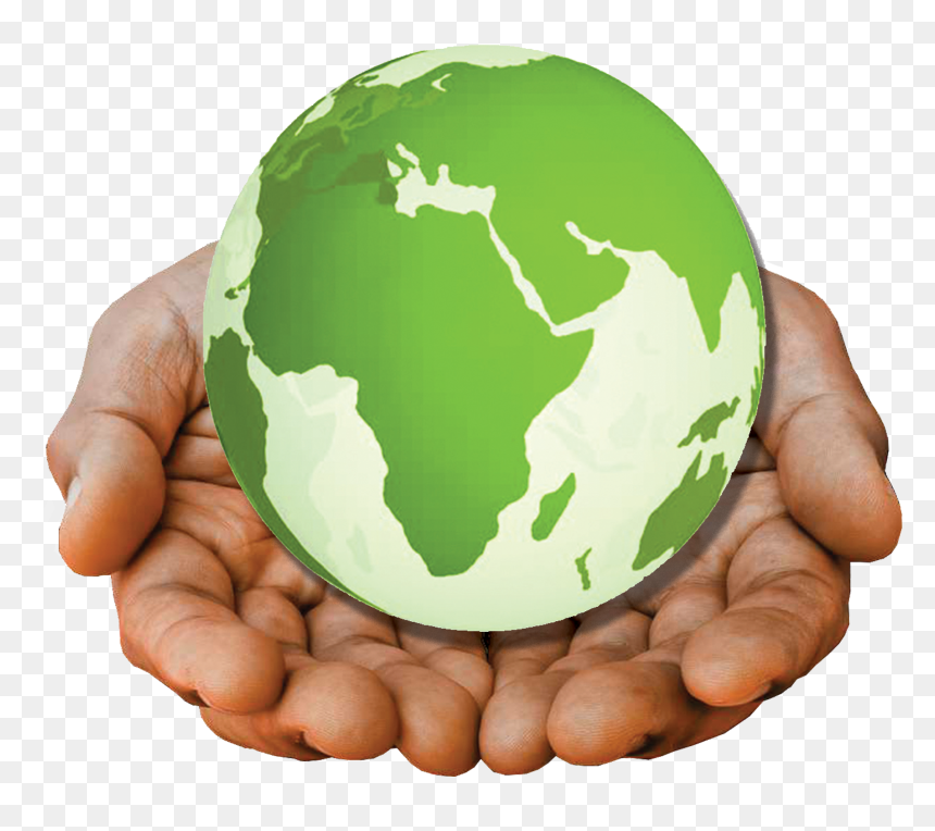 Globe With Hand Png, Transparent Png - globe with hand png