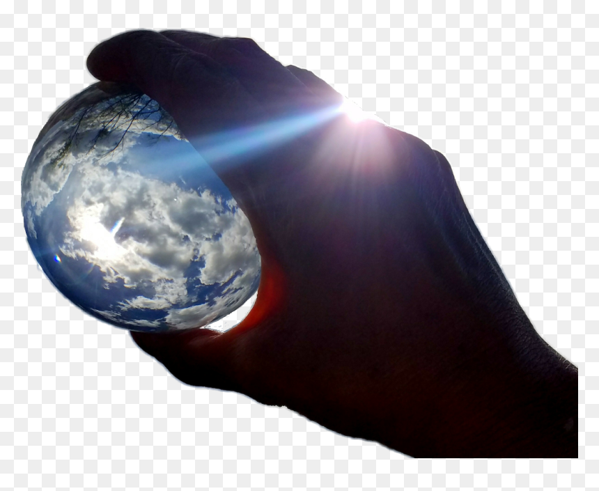 My Hand Holding The World - Earth, HD Png Download - globe with hand png