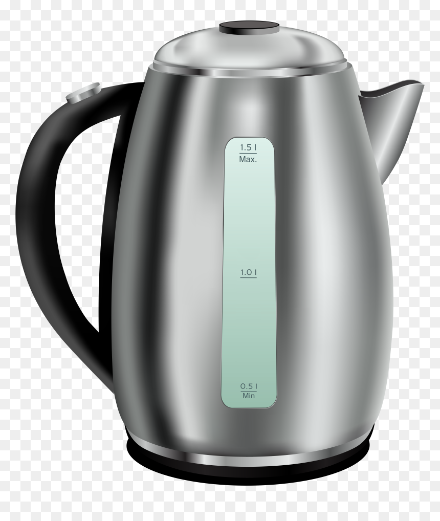 Stainless Steel Tea Kettle Png Clip Art, Transparent Png - tea png image