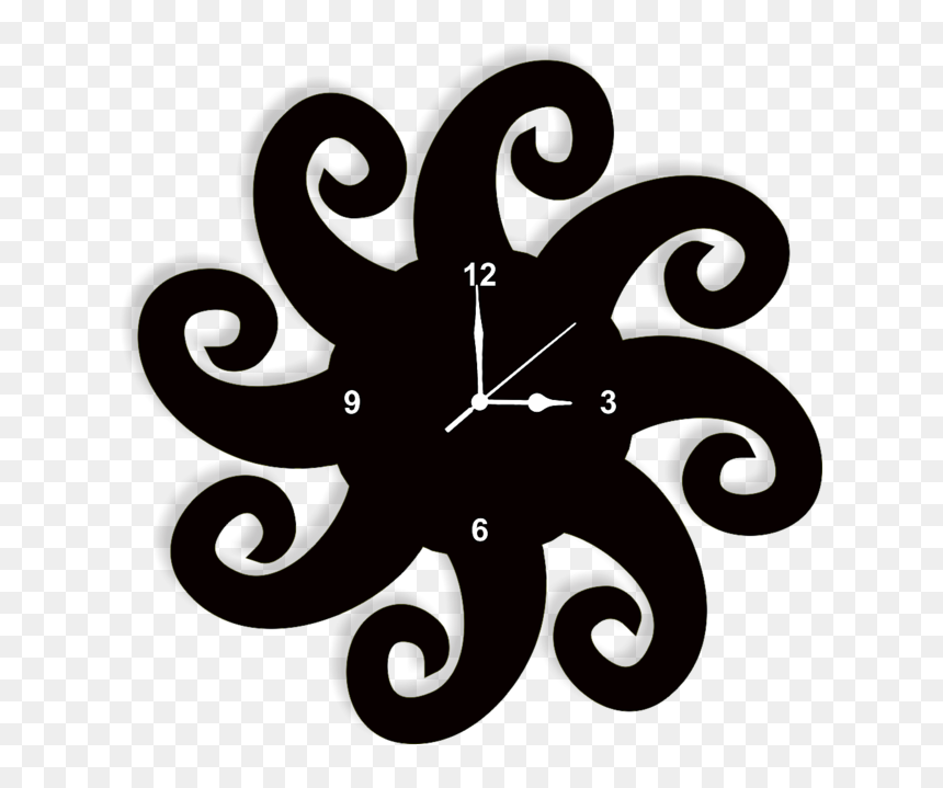 Balaji Times Wall Clock Decor075 - Octopus, HD Png Download - krishna matki png