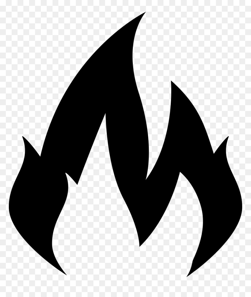 Png File Svg - Flame Logo Black And White, Transparent Png - fire png file