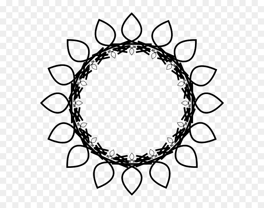 Circle, HD Png Download - white sunflower png