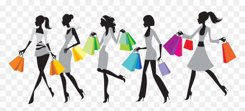 Shopping Bag Clipart Fashion - Fashion Shopping, HD Png Download - women bag png