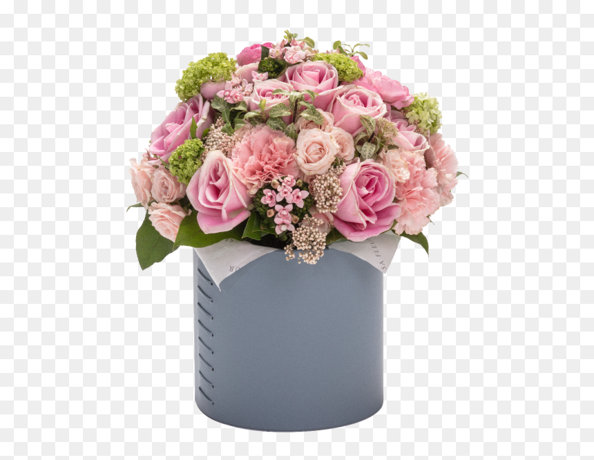 Bouquet, HD Png Download - rose flower bucket png
