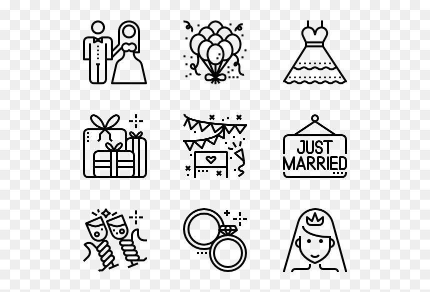 Drawing Icons, HD Png Download - wedding png file