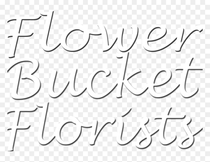 Calligraphy, HD Png Download - rose flower bucket png