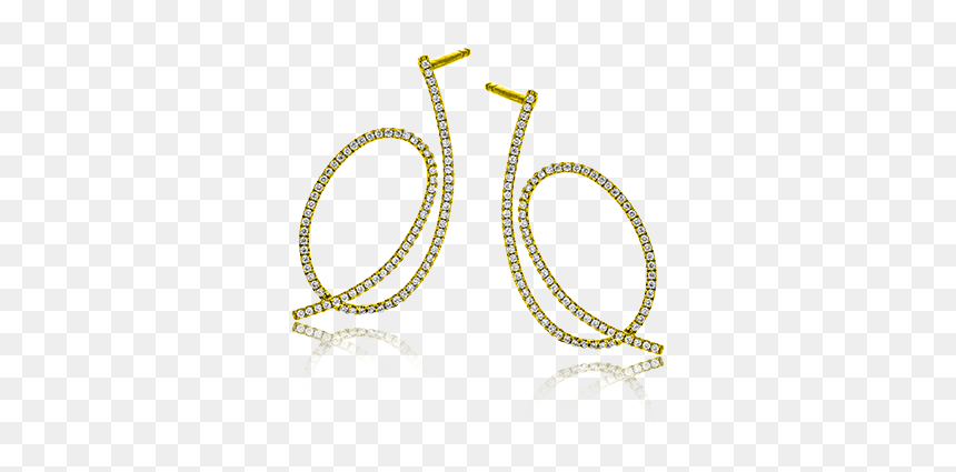 18k Yellow Gold Earrings The Diamond Shop, Inc - Body Jewelry, HD Png Download - earrings for men png