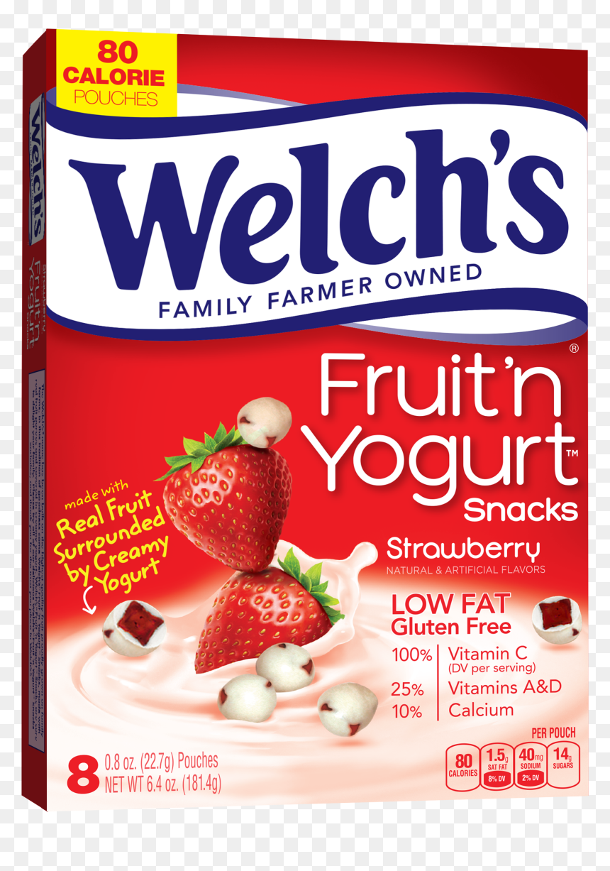 Welch"s Low Fat Gluten-free Strawberry Fruit N - Welch's Strawberry Yogurt Snacks, HD Png Download - strawberry fruit png