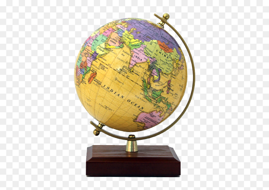 125-w - Globe, HD Png Download - india in globe png