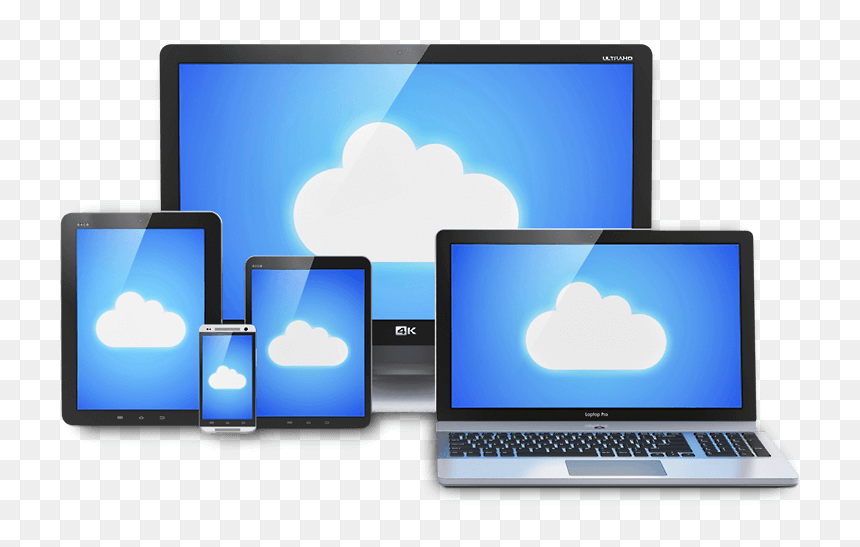 Transparent Cloud Computing Png - Cloud To Mobile Tablet Laptop, Png Download - talk cloud png