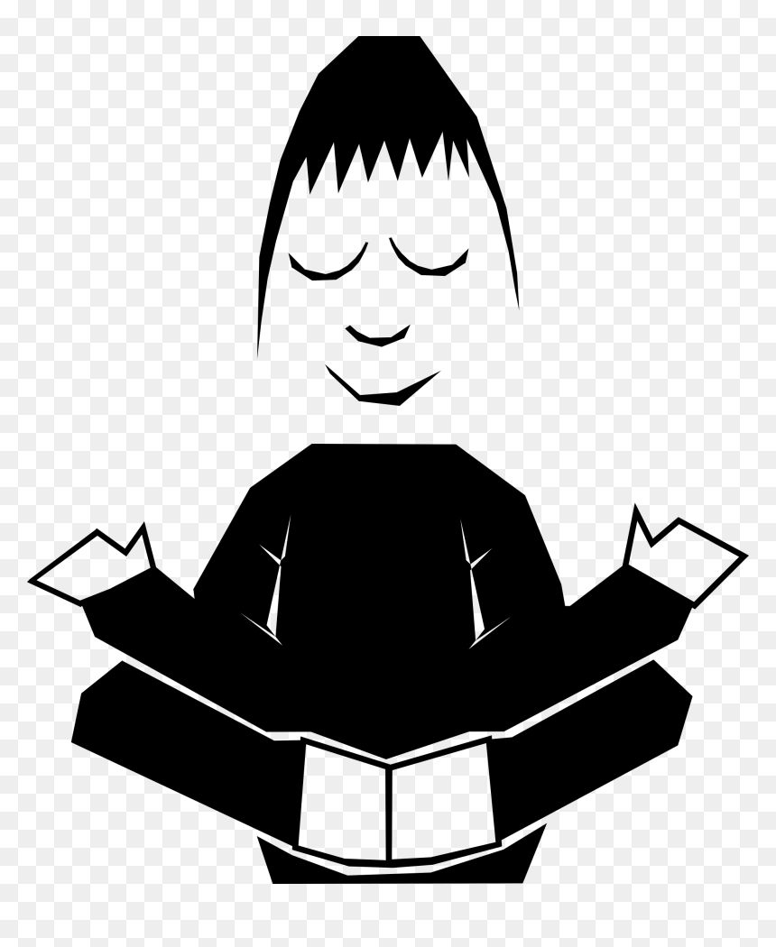 Relaxed Person Clip Art - Boneco Meditando Png, Transparent Png - meditation clipart png