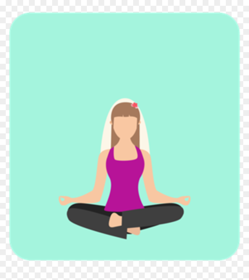 Tips To Relax On Your Wedding Day With Yoga - Yoga Mat, HD Png Download - meditation clipart png