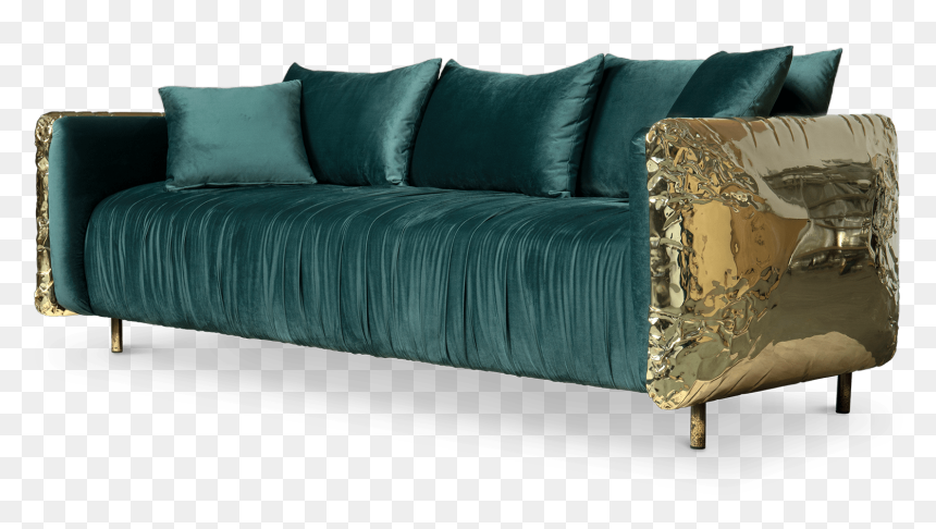 Studio Couch, HD Png Download - steel sofa set png
