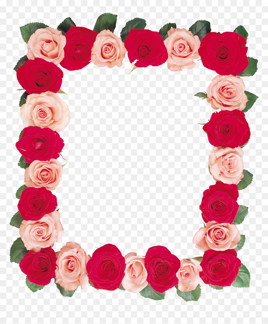 Floral Frame Png - Розы Рамка Пнг, Transparent Png - couple frame png