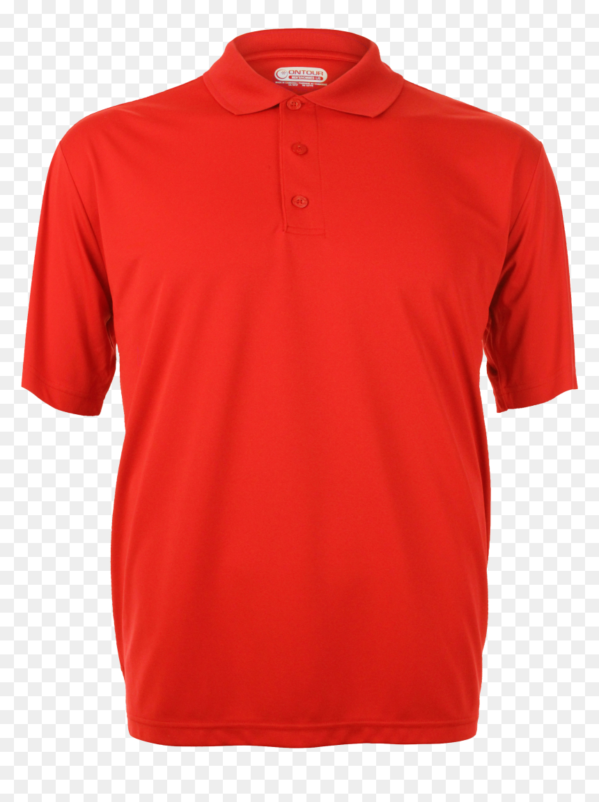Red Blank Polo Shirt, HD Png Download - plain t shirts png