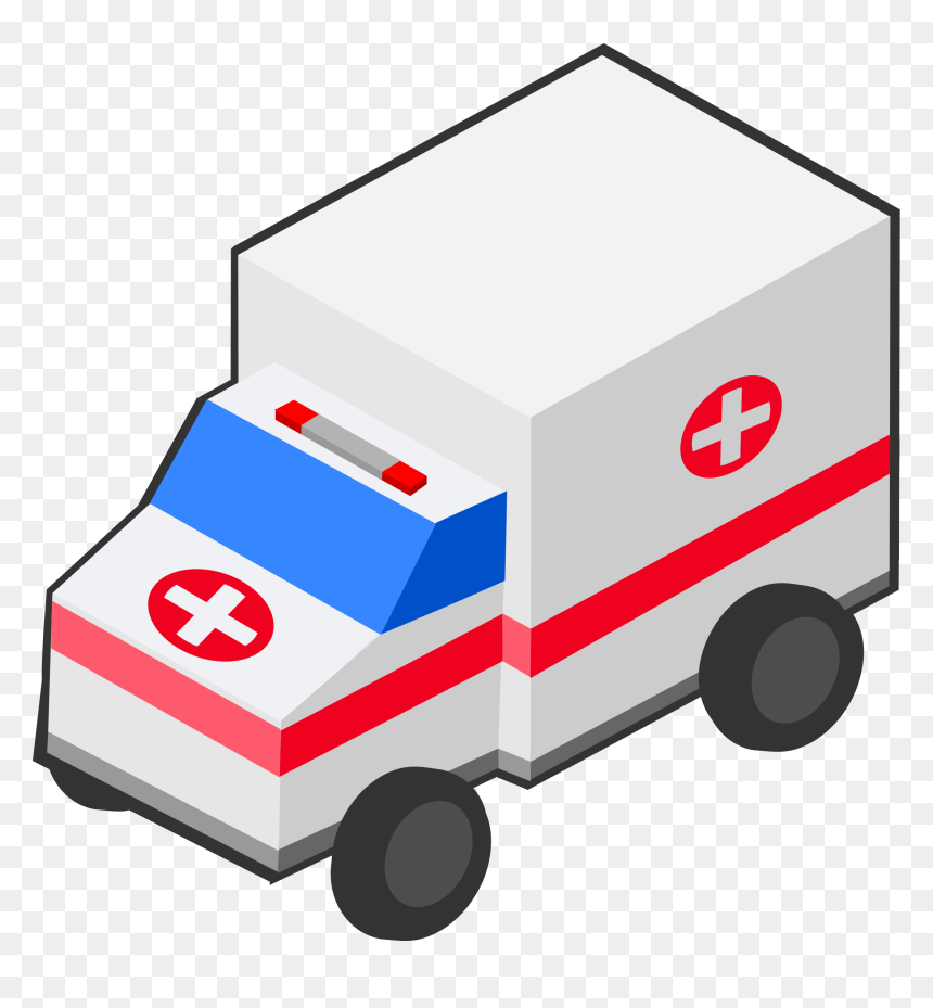 Picture Library Download Isometric Medium Image Png - Emergency Yellow Png, Transparent Png - ambulance clipart png