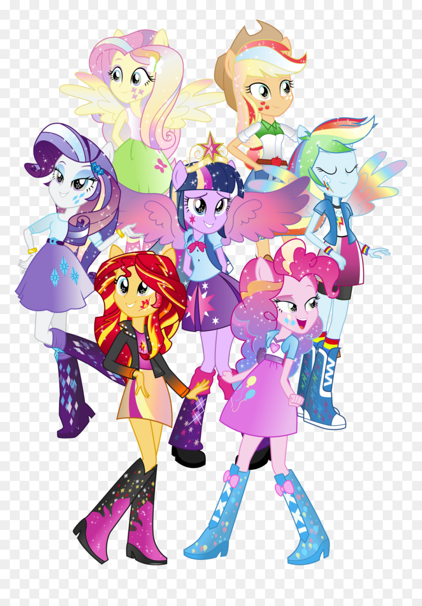 My Little Pony Equestria Girls Rainbow Magic, HD Png Download - ponies png