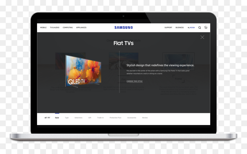 Learn More - Laptop, HD Png Download - samsung tv png