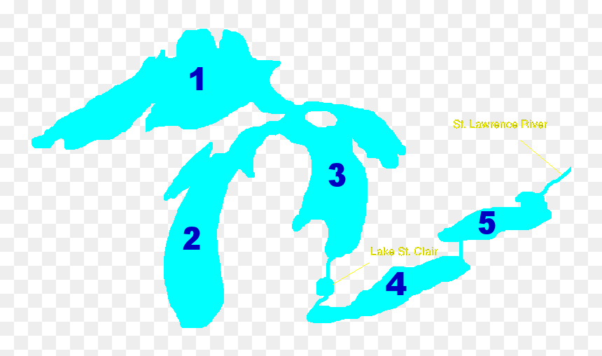 Turquoise,world - Name The Great Lake, HD Png Download - great lakes png