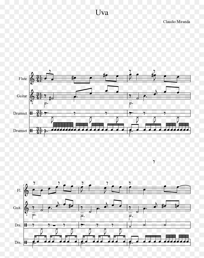 Sheet Music, HD Png Download - uva png