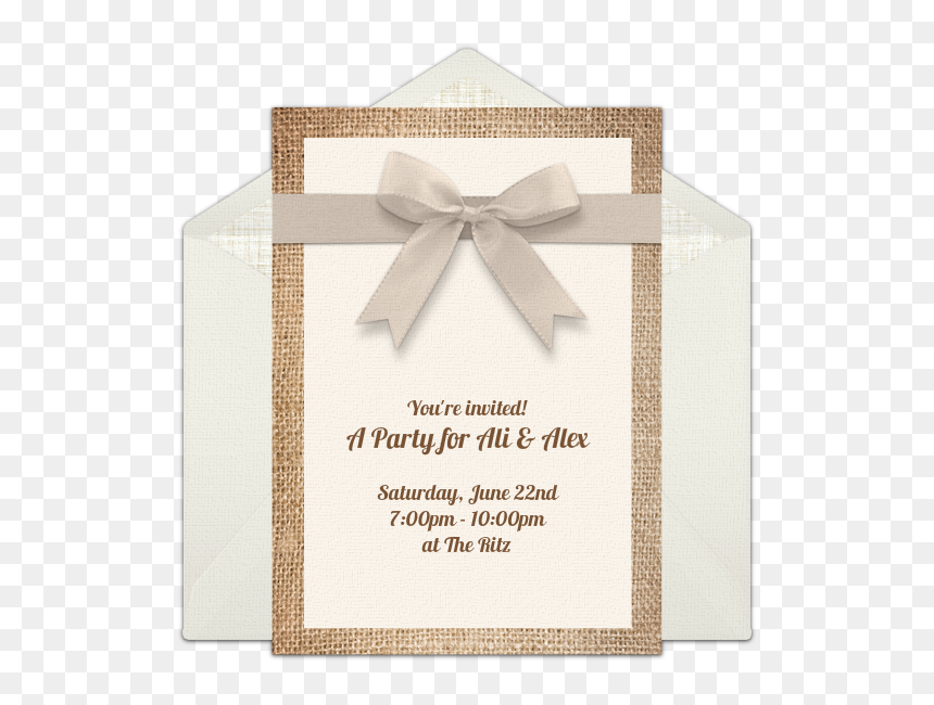 Paper, HD Png Download - burlap ribbon png