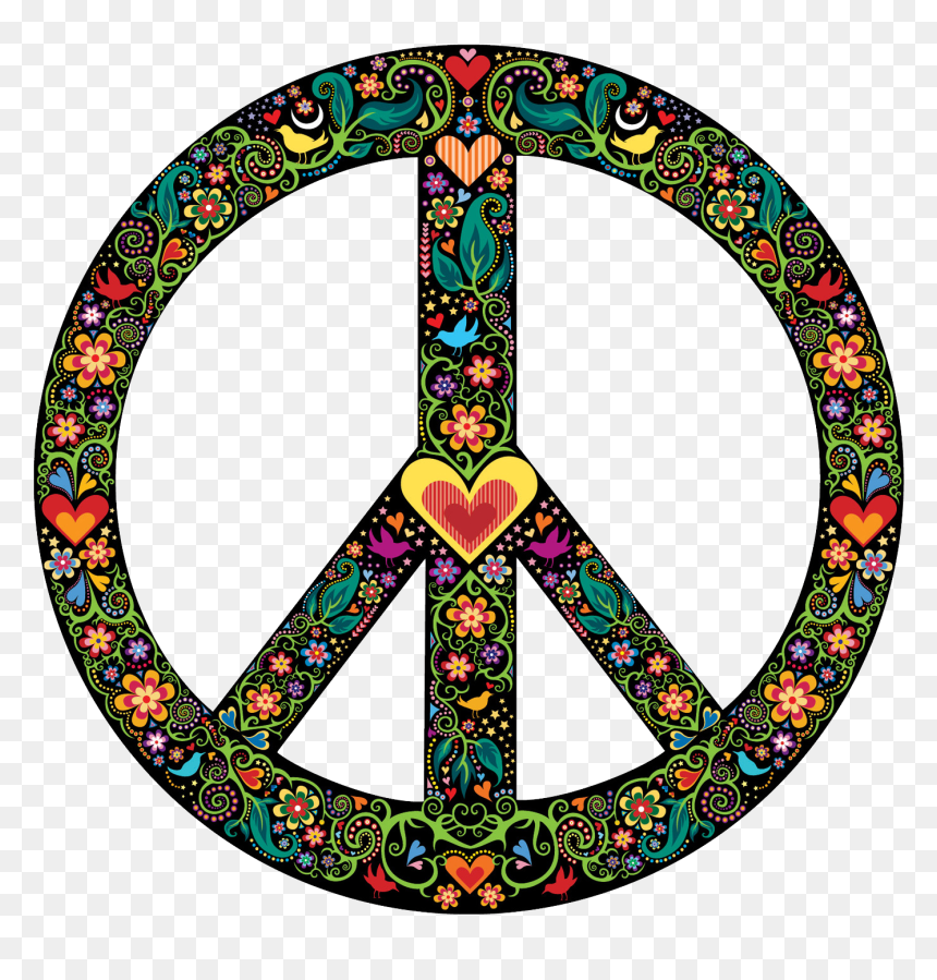 Peace Symbol Png - Peace Symbol T Shirt, Transparent Png - twitter symbols png