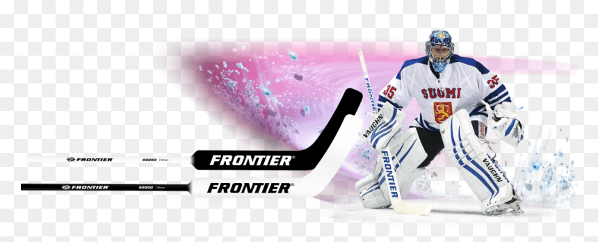 Atte Engren With Frontier 9985g Classic Stick - College Ice Hockey, HD Png Download - hockey ball png