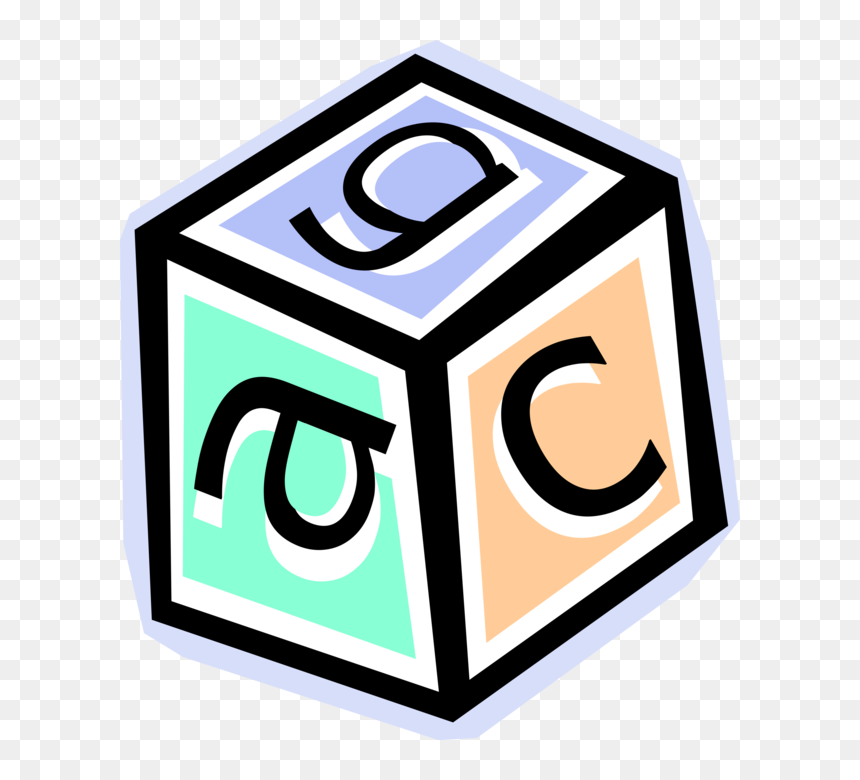 Vector Illustration Of Child"s Building Block Toy Cube, HD Png Download - building vectors png