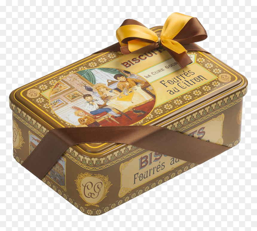 Lemon Filled Biscuits - Gift Basket, HD Png Download - gold biscuits png