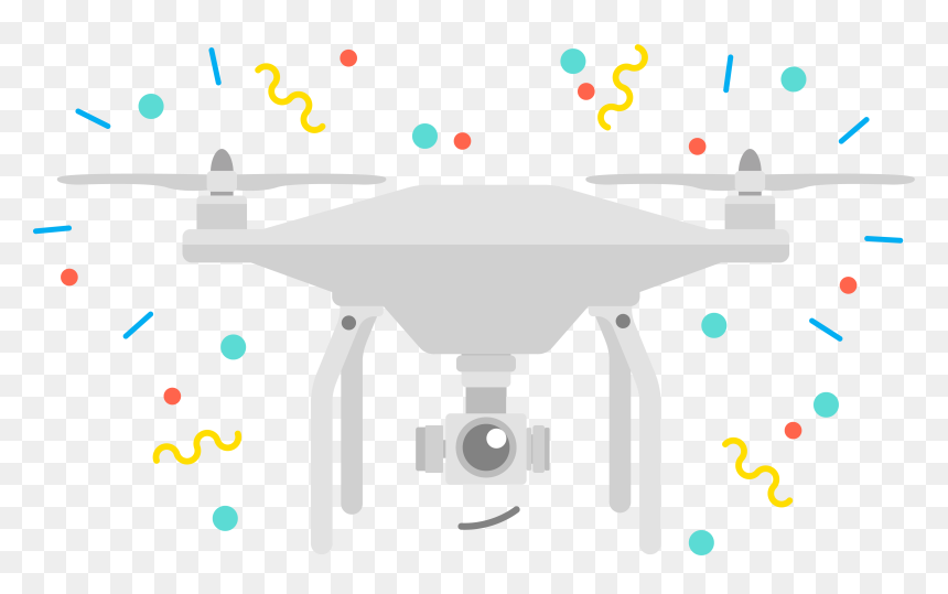 Unmanned Aerial Vehicle, HD Png Download - drone vector png