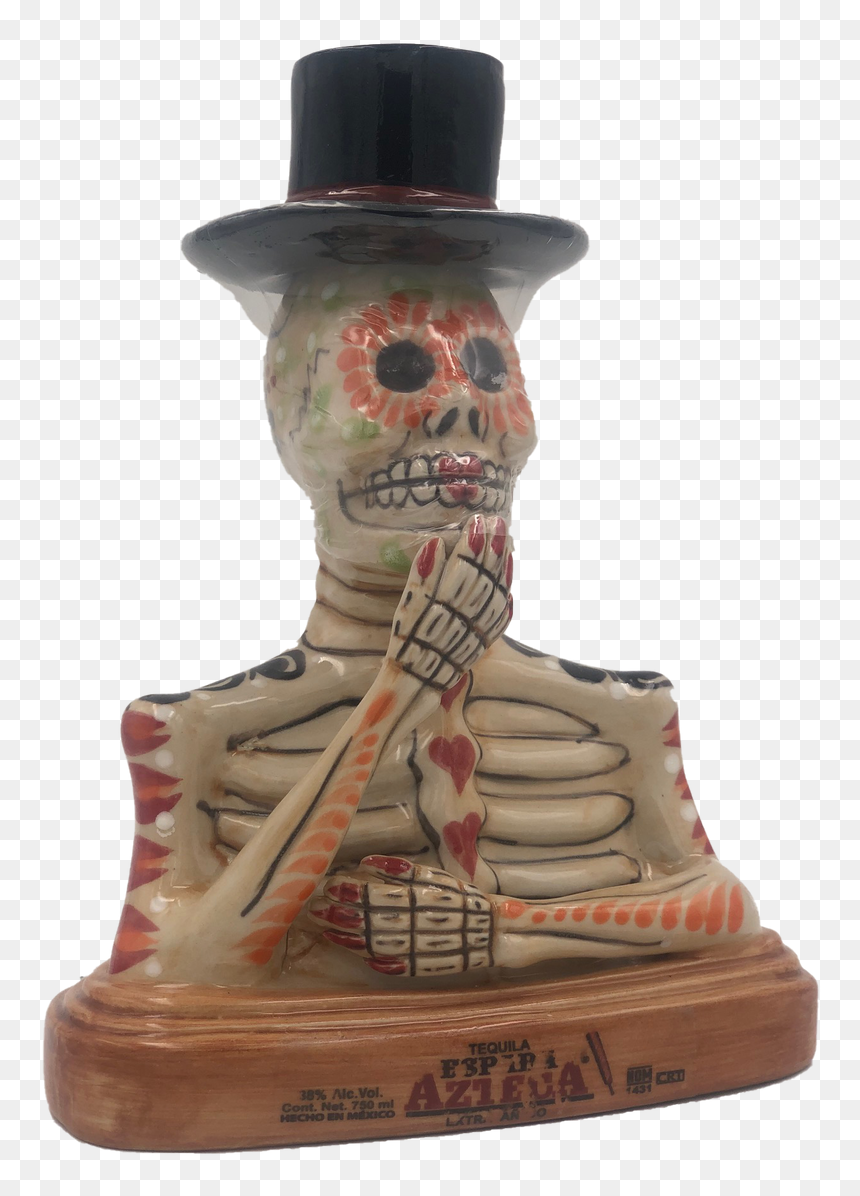 Espada Azteca Extra Añejo Skull 750ml - Figurine, HD Png Download - azteca png