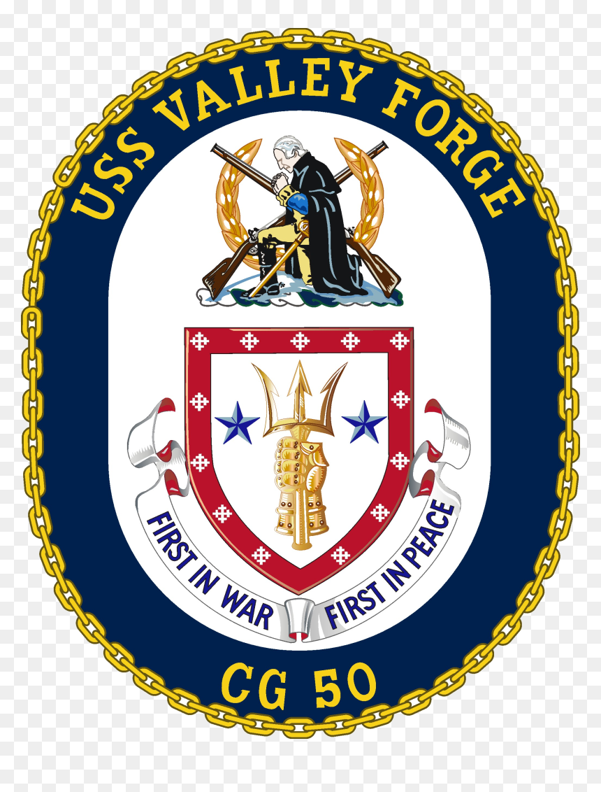 Uss Valley Forge Cg-50 Crest - Battle Of The Bunker Hill Symbol, HD Png Download - valley png