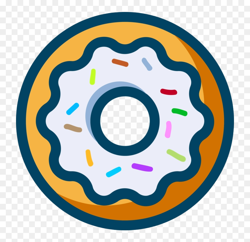 Sprinkles Donuts Frosting Icing Breakfast Confectionery - Doughnut, HD Png Download - rainbow sprinkles png
