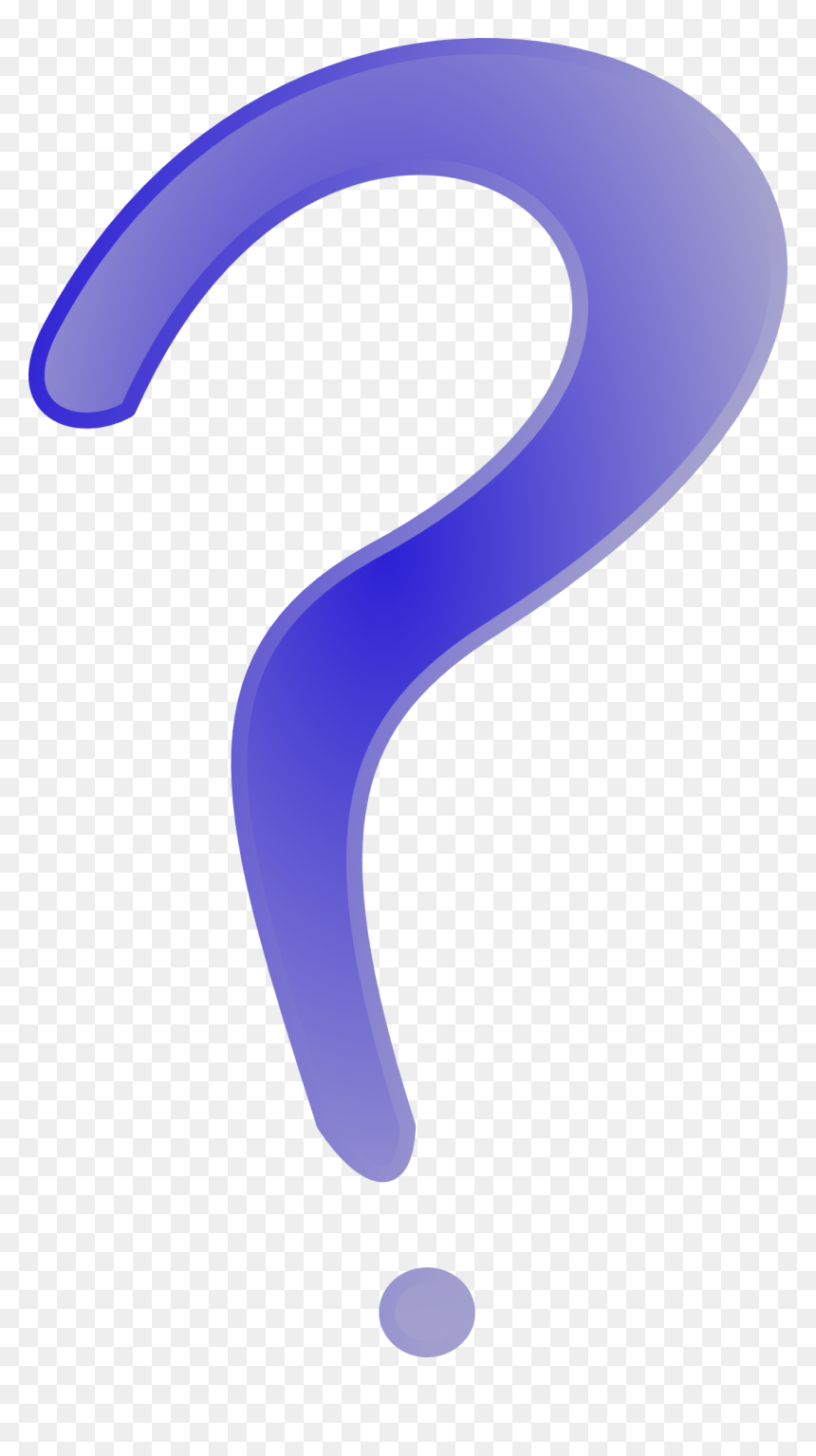 Interrogacion Signo Png Morado, Transparent Png - blue question mark png